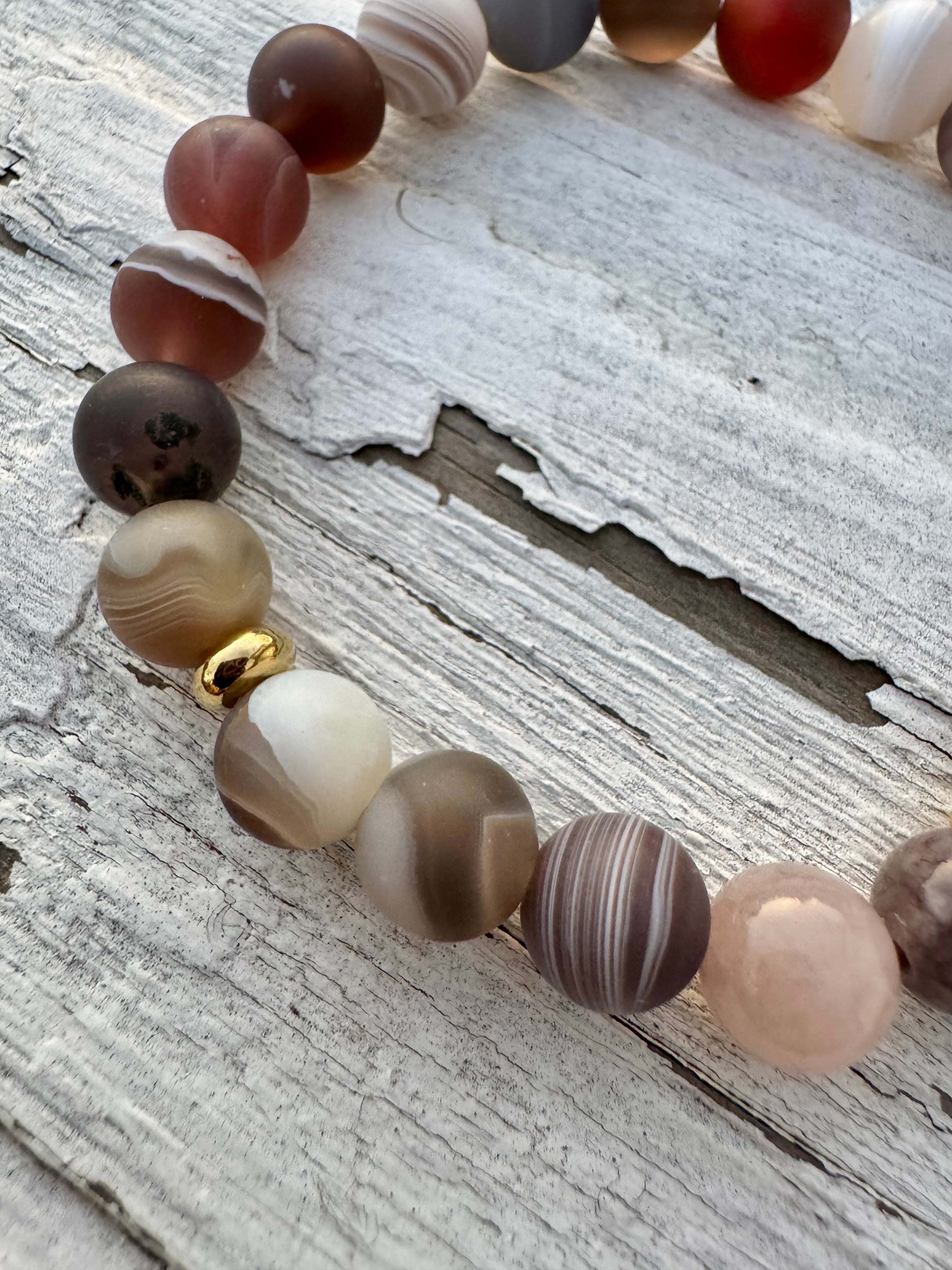 Botswana Agate Turtle Love